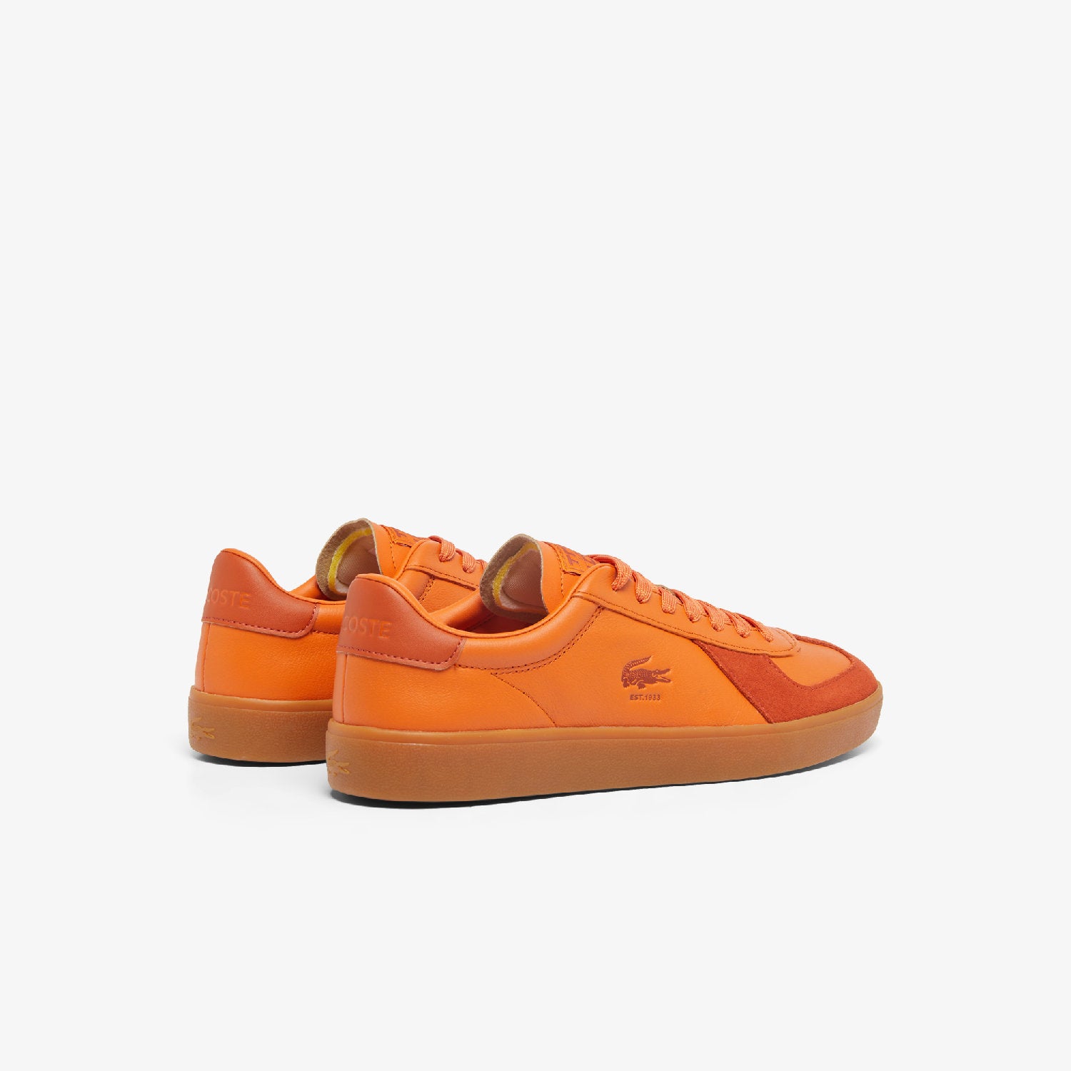 Sneakers Baseshot Pro en cuir - Orange & Gum