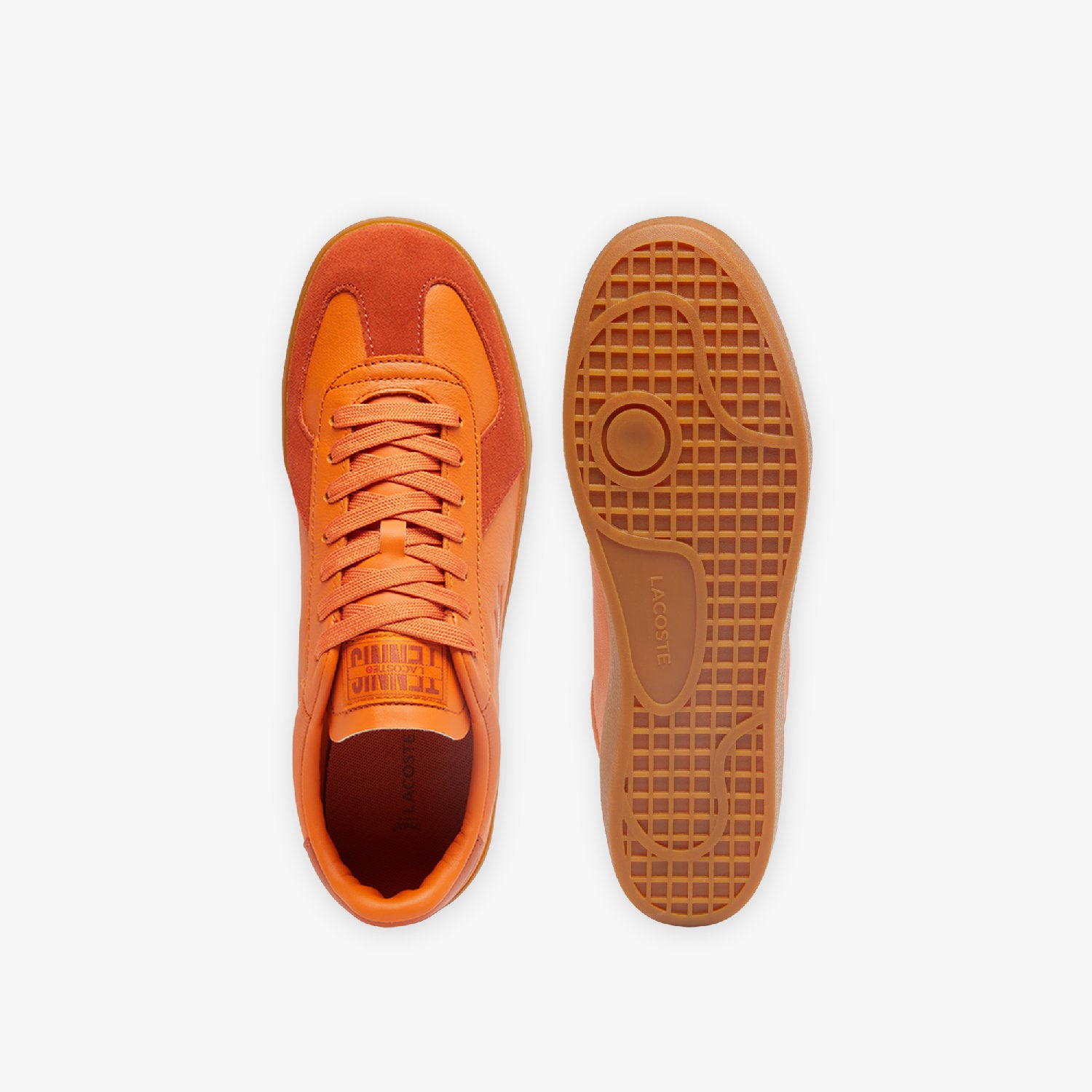 Sneakers Baseshot Pro en cuir - Orange & Gum