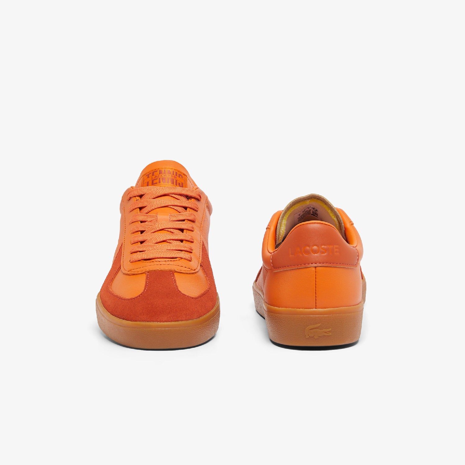 Sneakers Baseshot Pro en cuir - Orange & Gum