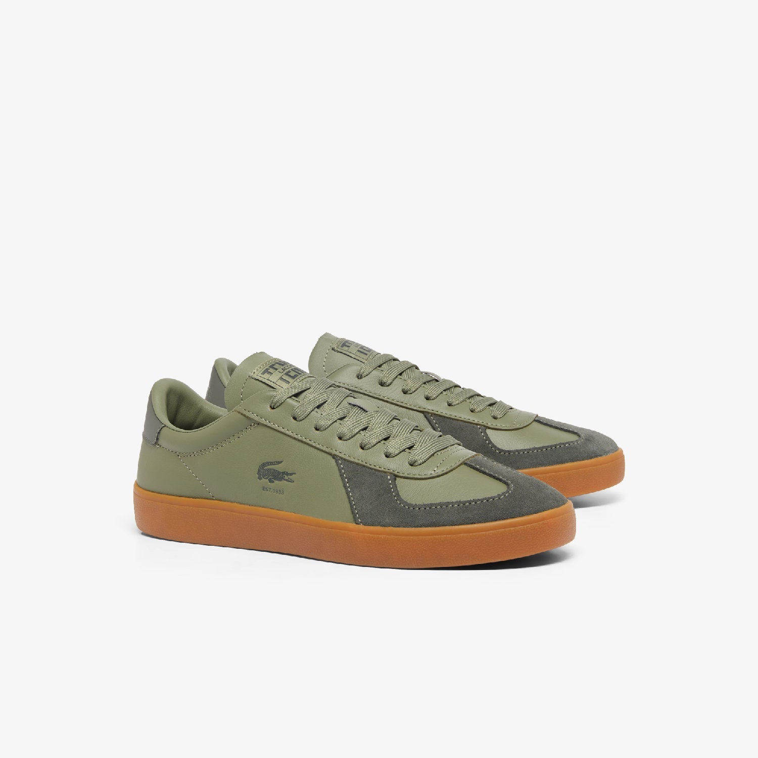 Sneakers Baseshot Pro en cuir - Khaki & Gum