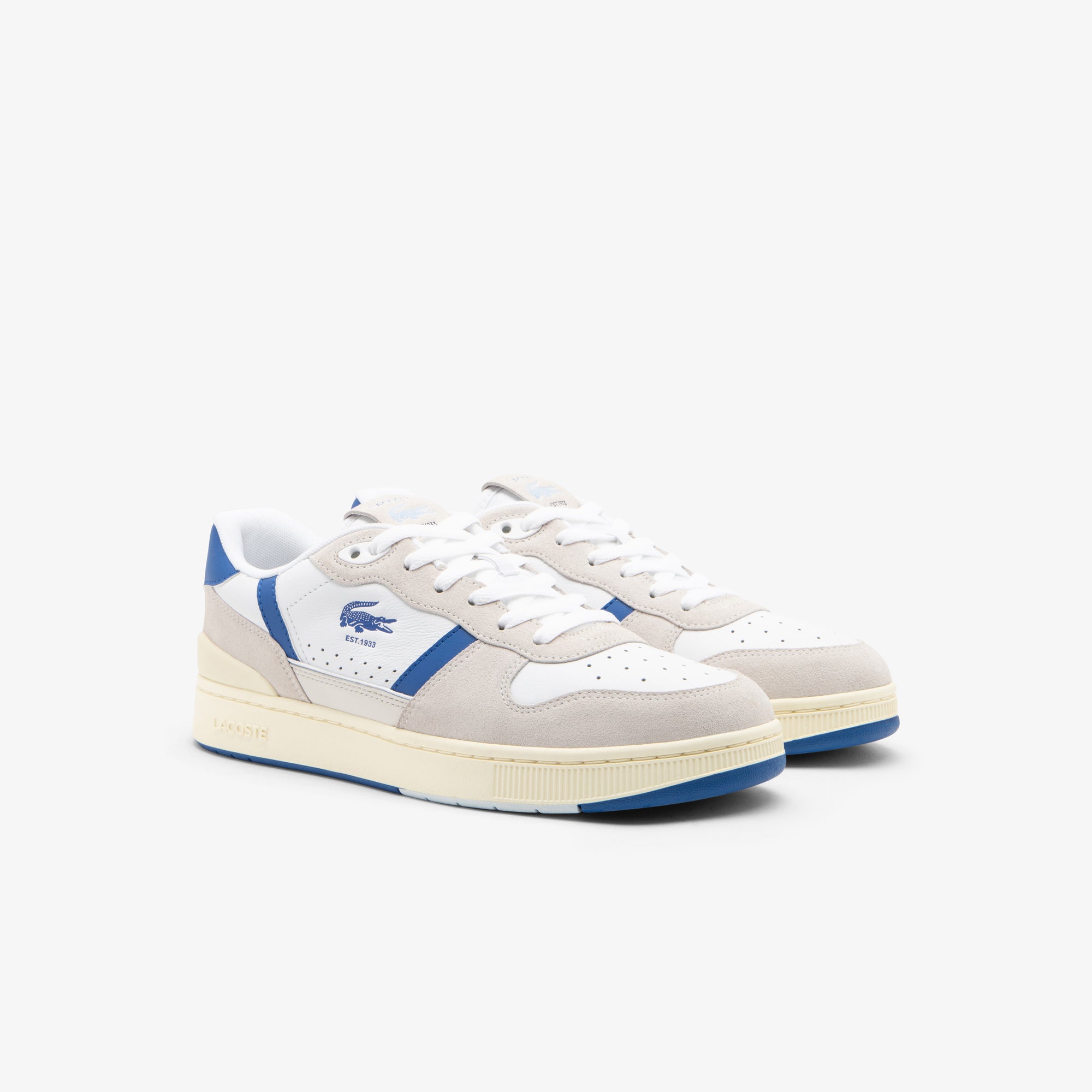 Sneakers T-Clip Set en cuir - White & Blue