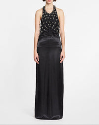 Robe longue sans manches - Noir