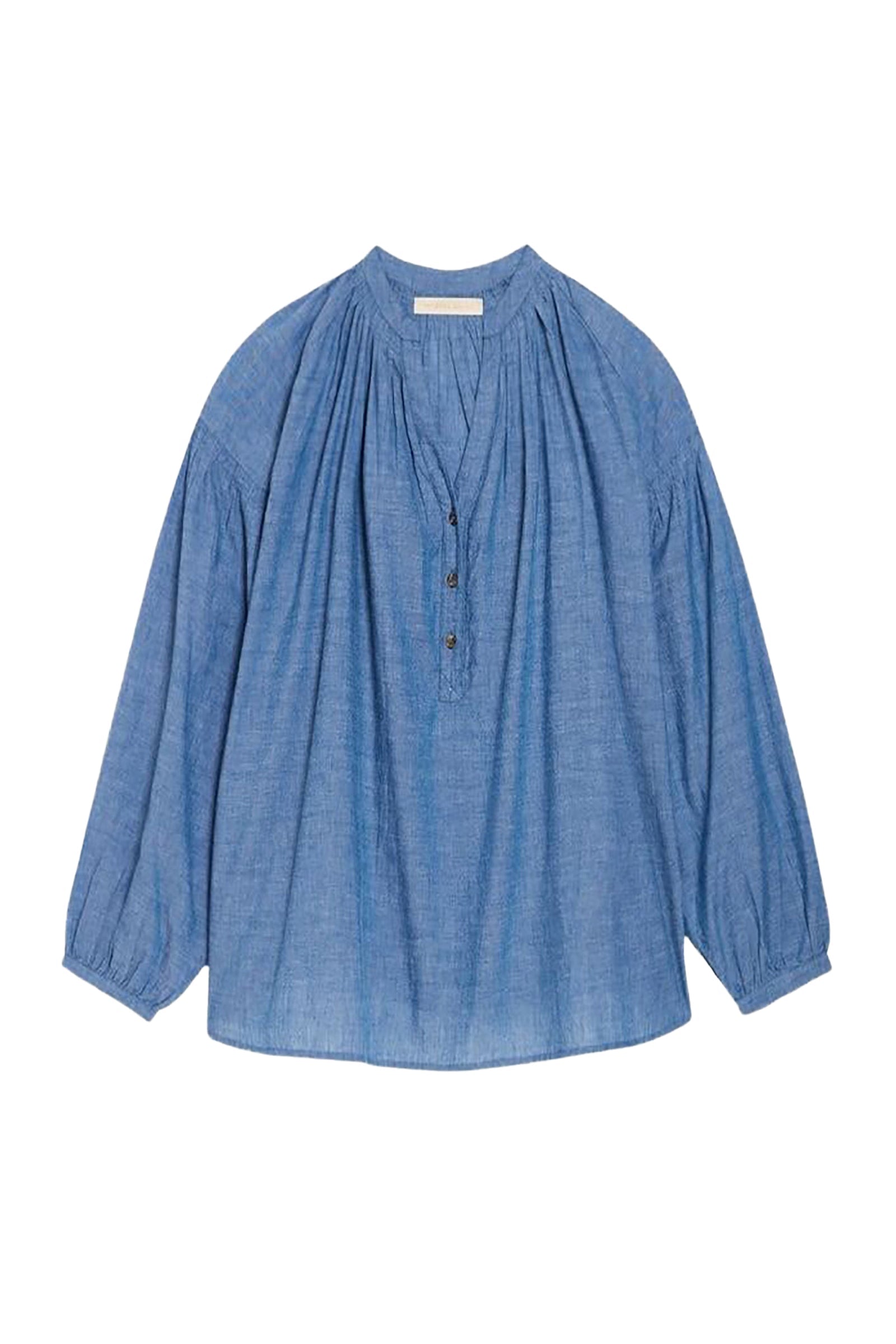 Blouse à col rond Nipoa - Chambray