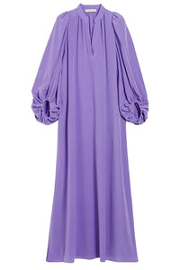 Robe longue Canessa en soie - Violet