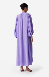 Robe longue Canessa en soie - Violet
