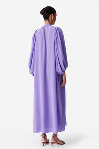 Robe longue Canessa en soie - Violet