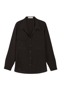 Chemise Demo en soie - Noir