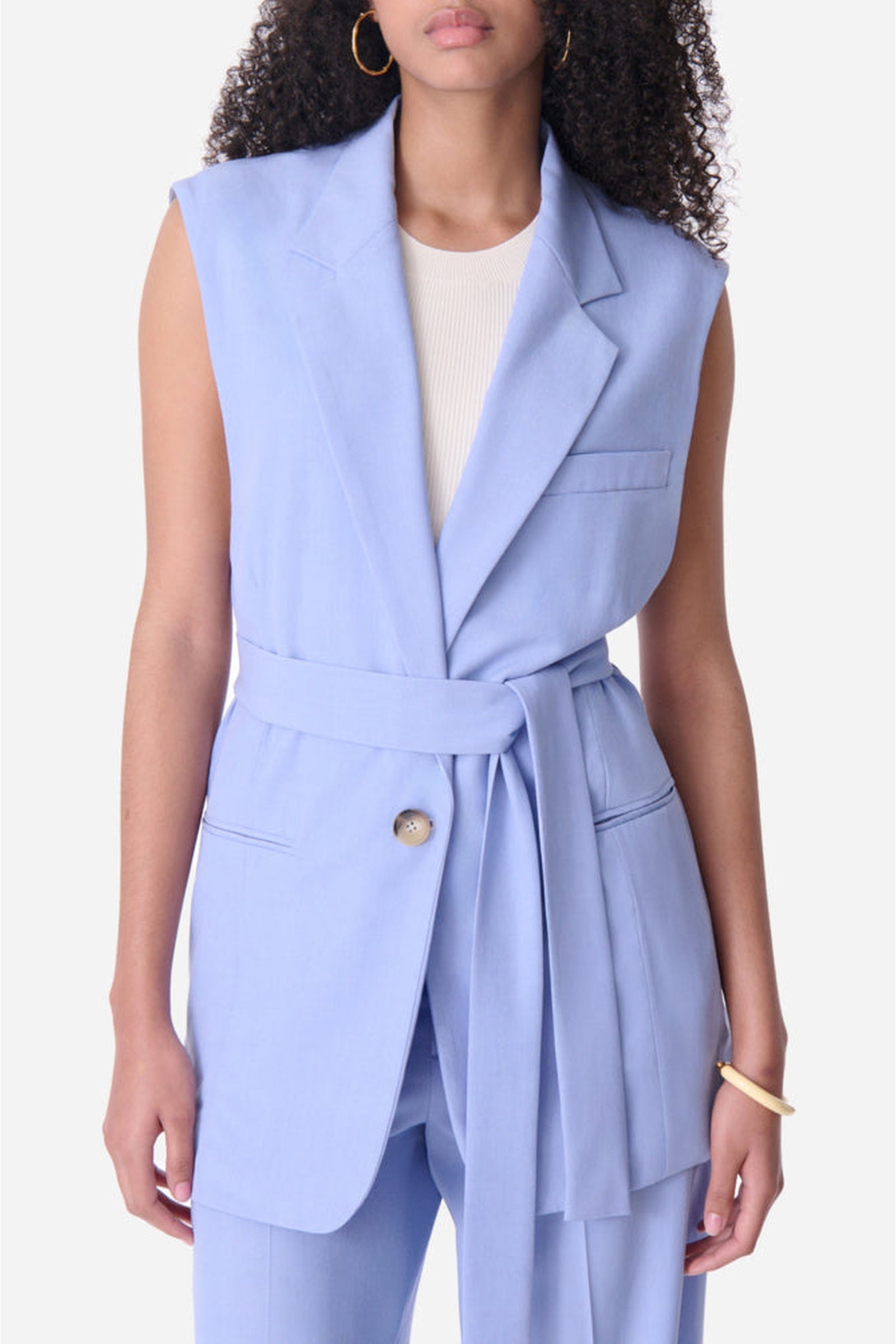 Veste sans manches Christen - Bleuet