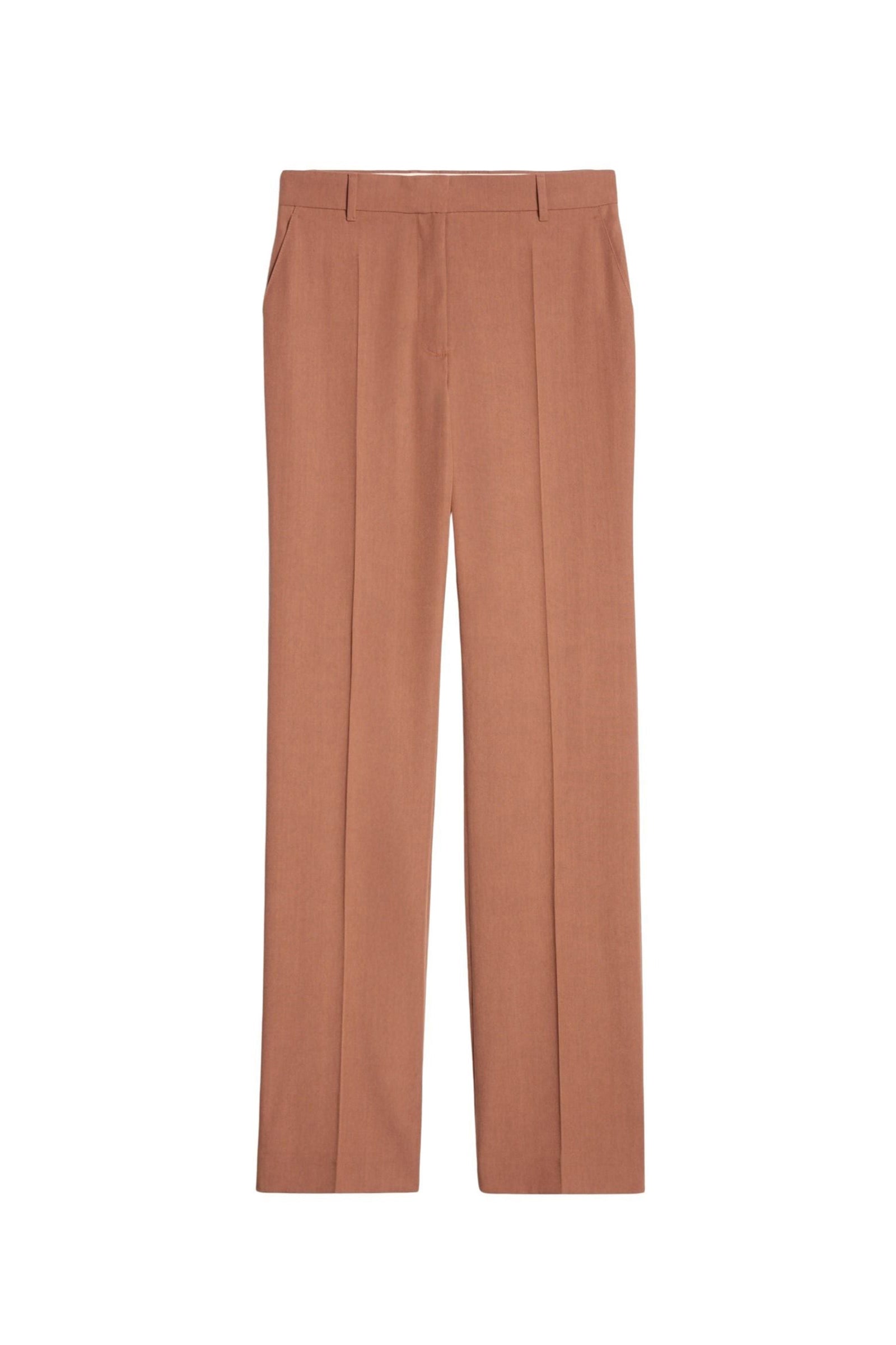 Pantalon taille haute Palazzo - Caramel