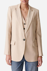 Blazer droit Tilia - Taupe