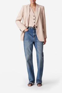 Blazer droit Tilia - Taupe