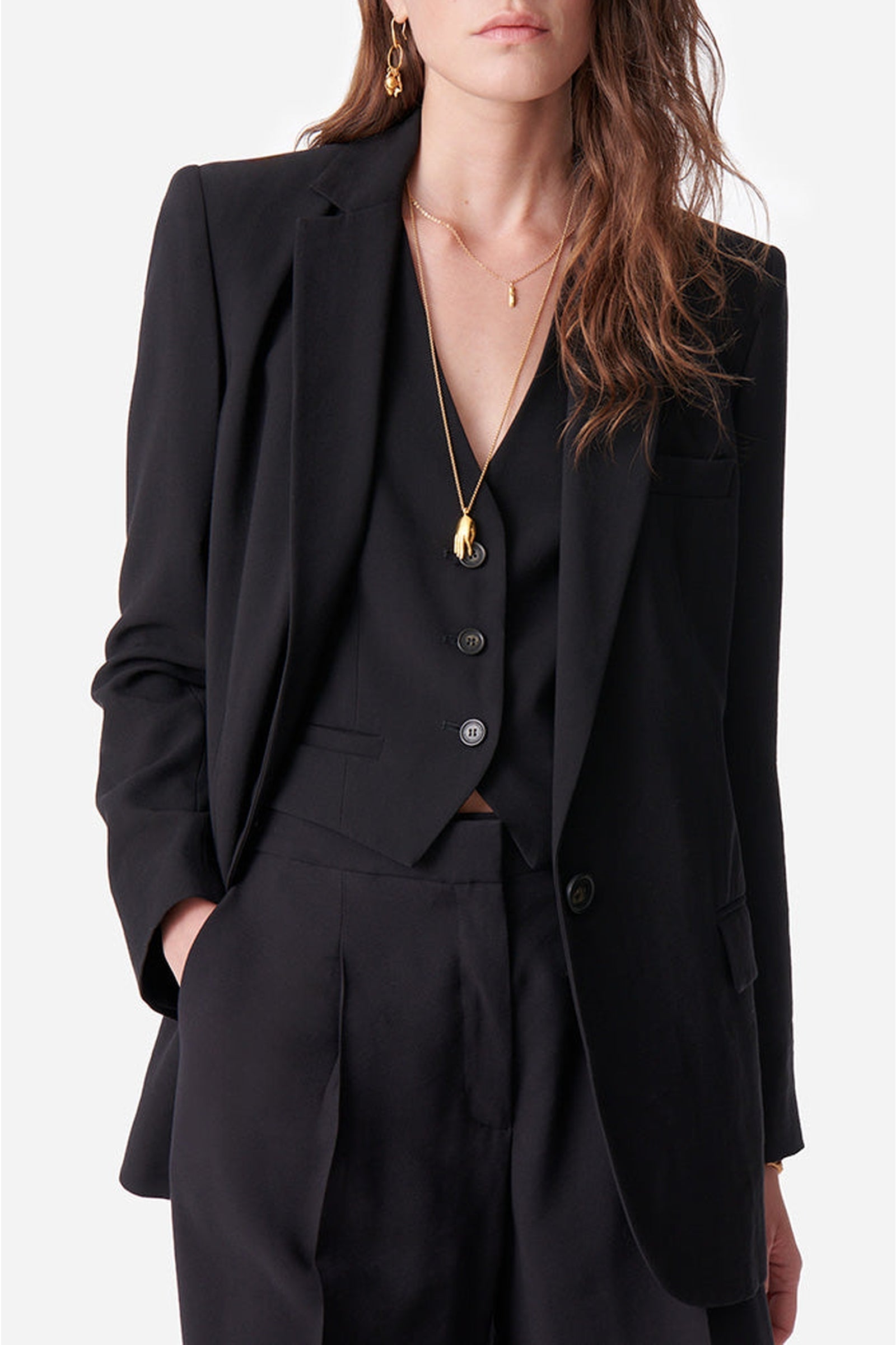 Veste droite Tilia - Noir
