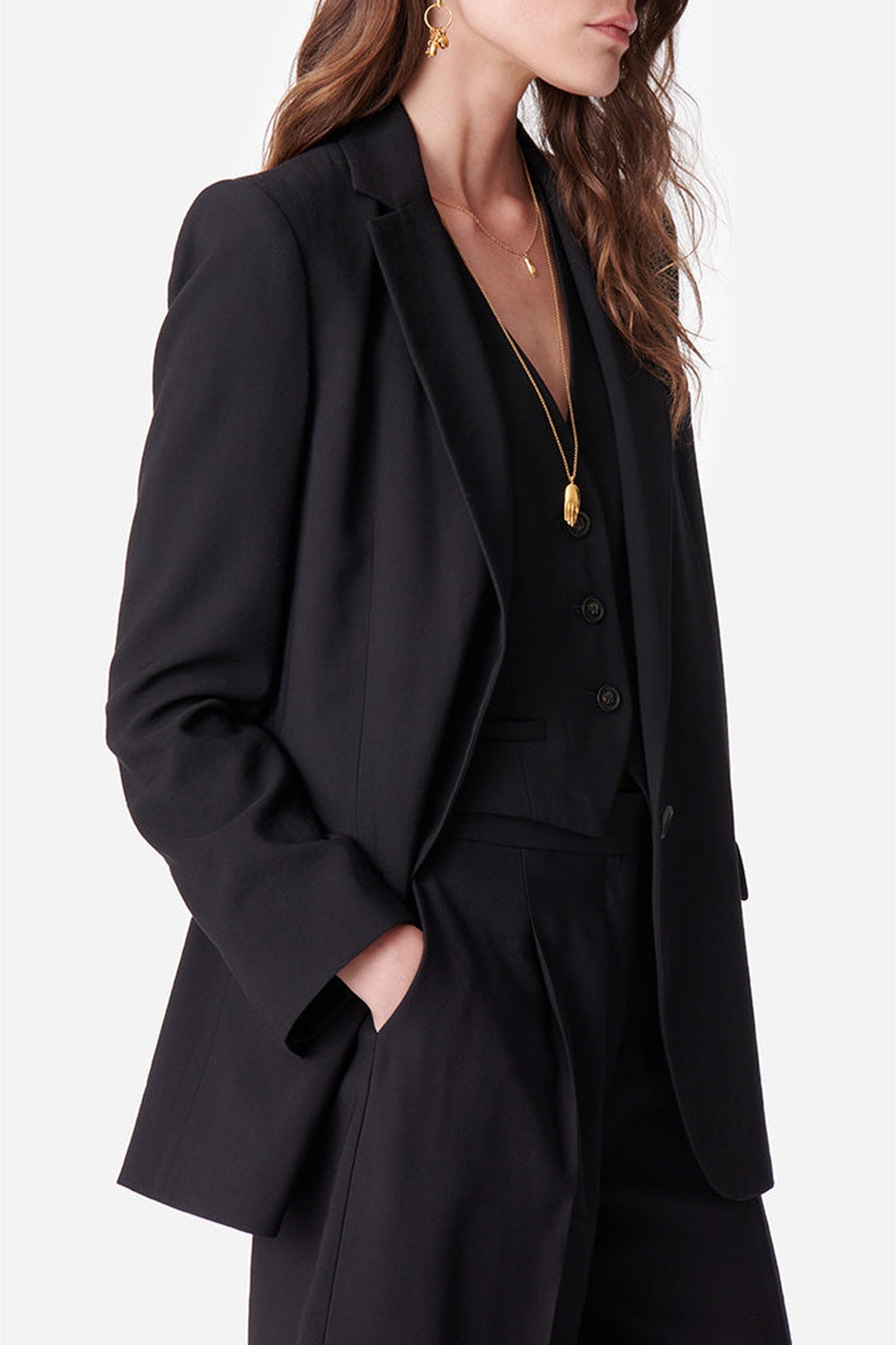 Veste droite Tilia - Noir