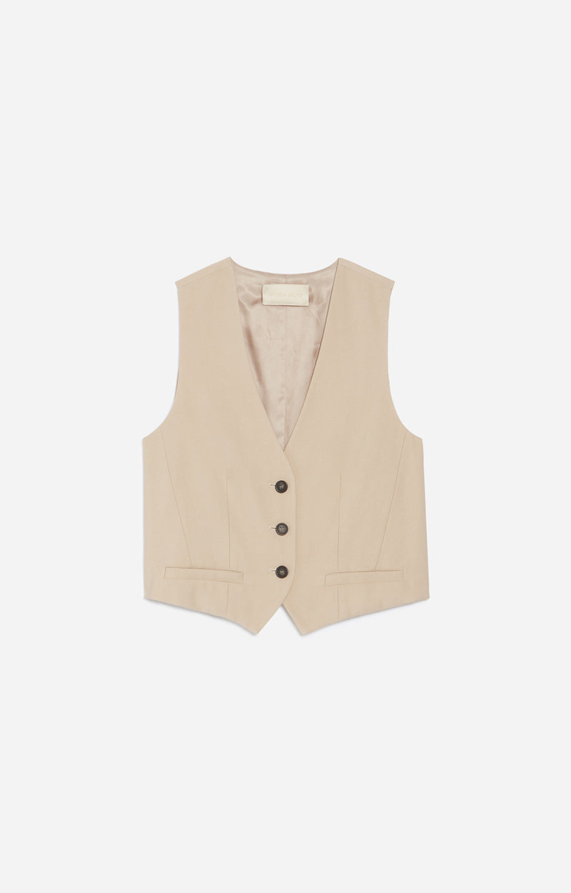 66 QTY NEW // TAUPE / Gilet Benson - TAUPE