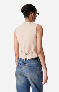 Gilet court sans manches Benson - Taupe