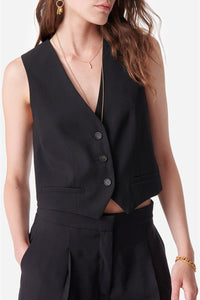 Veston sans manches court Benson - Noir