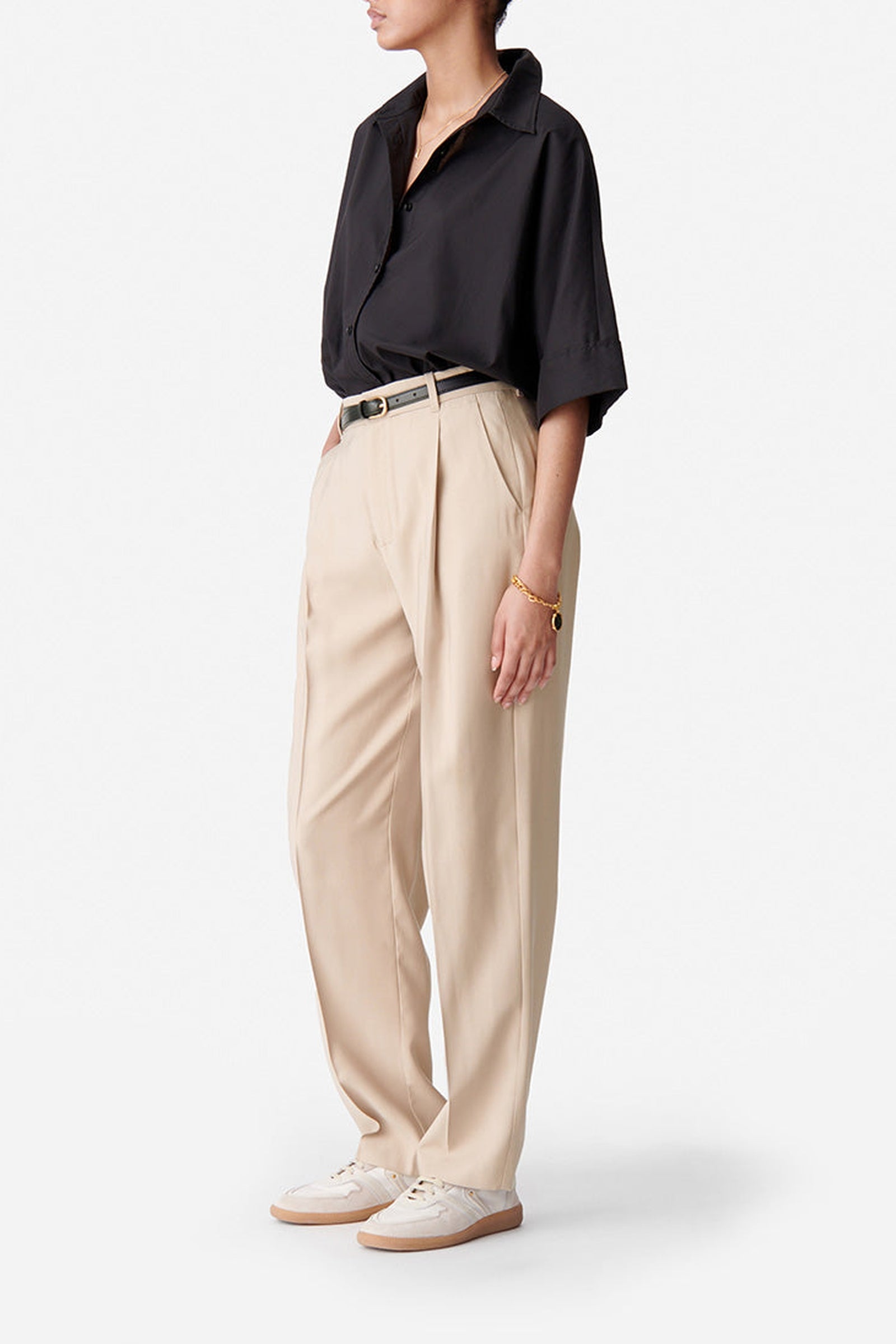 Pantalon à pinces Dude - Taupe