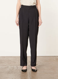 Pantalon taille haute à pinces Dude - Noir