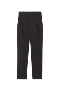 Pantalon taille haute à pinces Dude - Noir