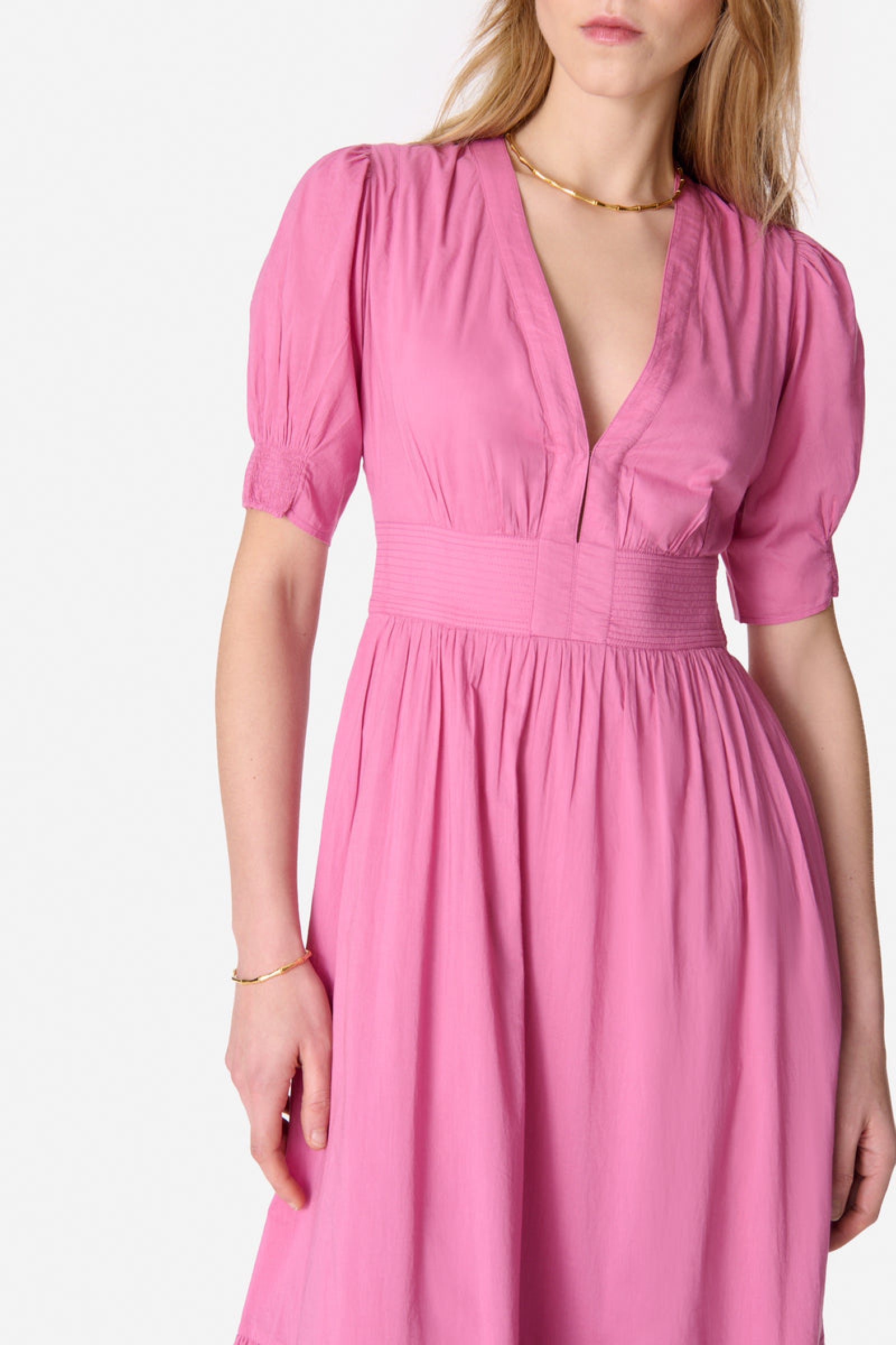 Robe longue Edorine en coton - Malaga