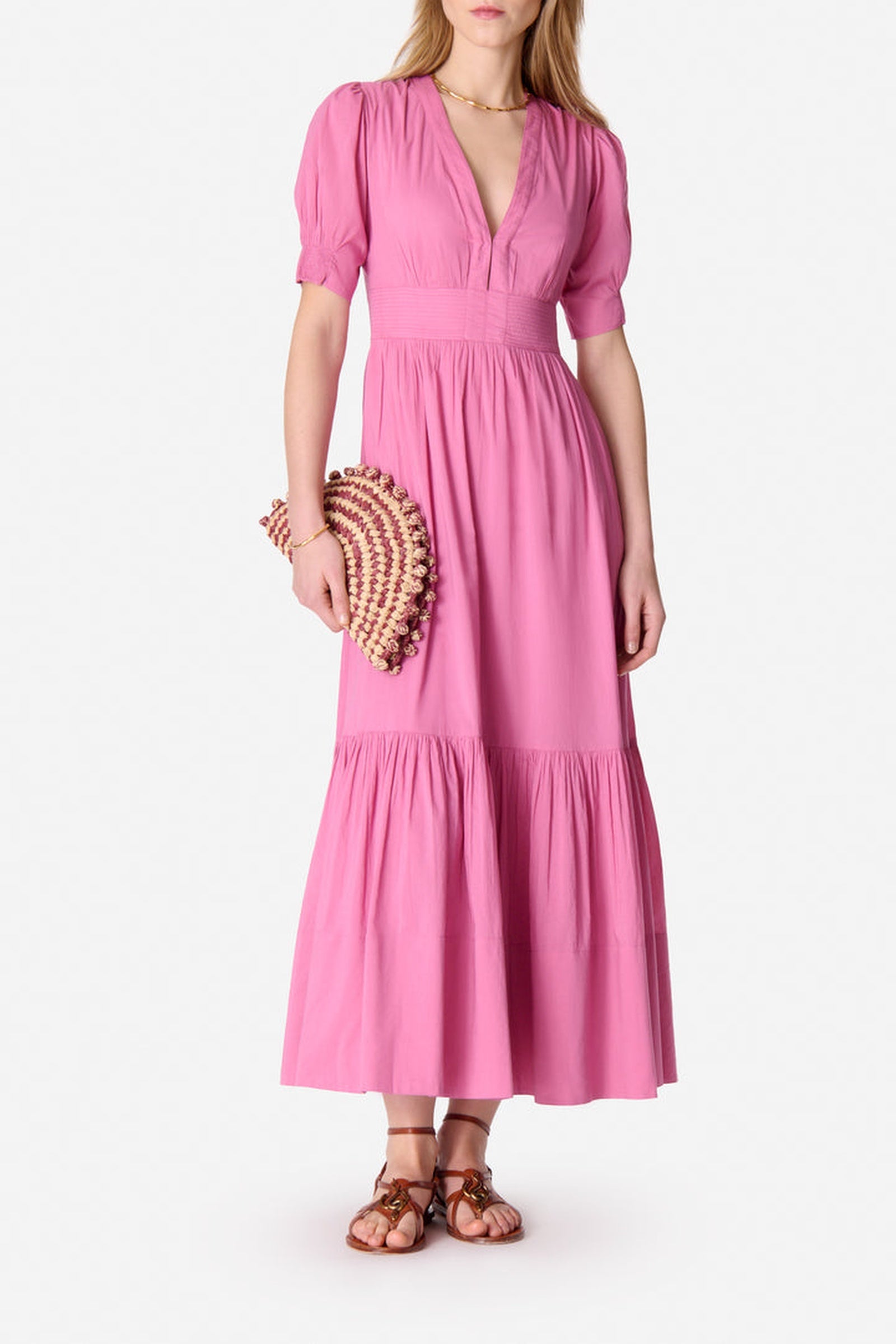 RECO : 95 // Robe longue Edorine en coton - Malaga