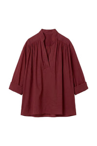 RECO : 95 // Blouse Calvin en coton - Bordeaux