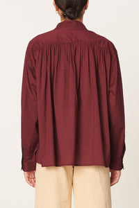Calvin cotton blouse - Bordeaux