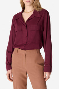 RECO : 70 // Chemise Dim en coton - Bordeaux
