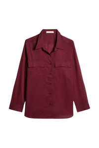 RECO : 70 // Chemise Dim en coton - Bordeaux