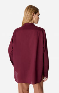 RECO : 70 // Chemise Dim en coton - Bordeaux