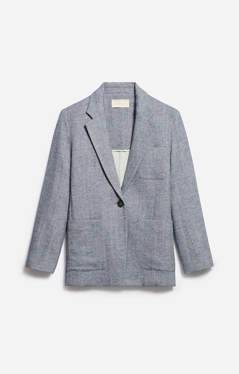 60 QTY NEW // BLEU CHINE / Veste Caline - BLEU CHINE