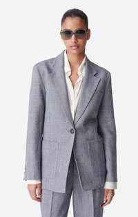 60 QTY NEW // BLEU CHINE / Veste Caline - BLEU CHINE