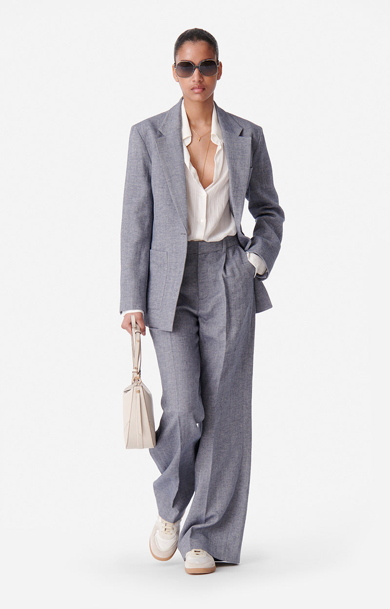 60 QTY NEW // BLEU CHINE / Veste Caline - BLEU CHINE