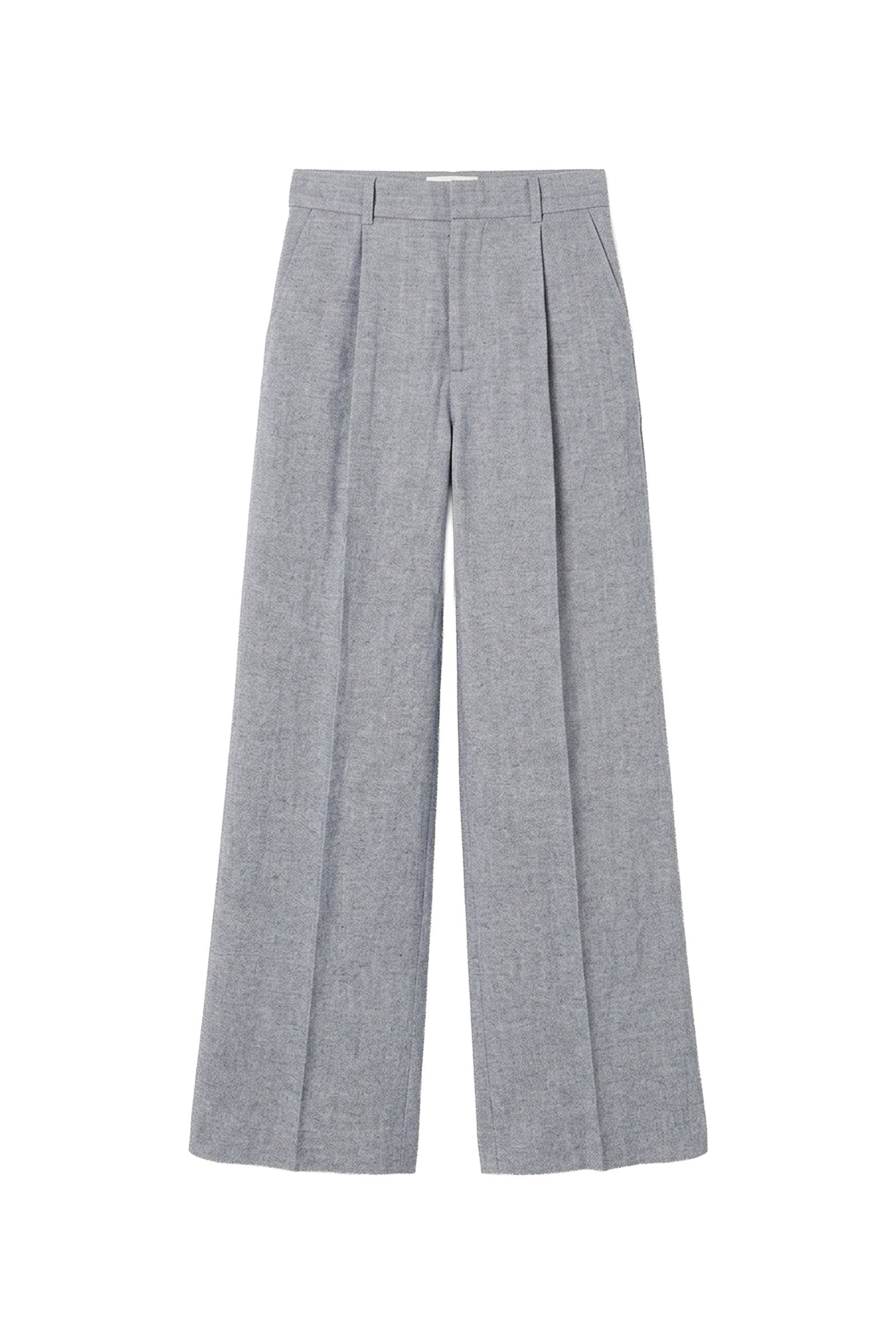 Pantalon Cyrano en lin mélangé - Bleu Chiné