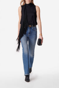 Blouse drapé Django - Noir