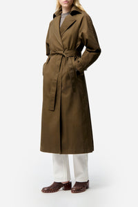 RECO : 240 // Trench-coat Faro en coton - Militaire