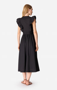 RECO : 130 // Robe longue Ermione en coton - Noir