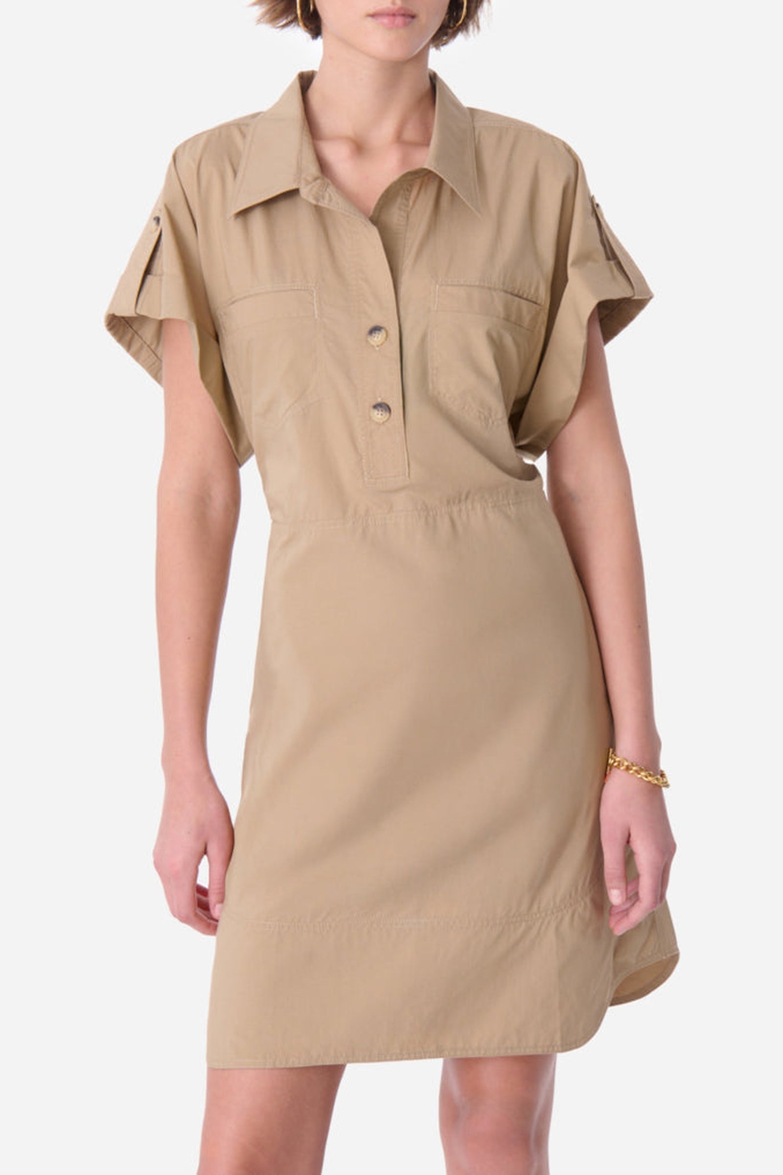 Robe courte Elmina - Blé