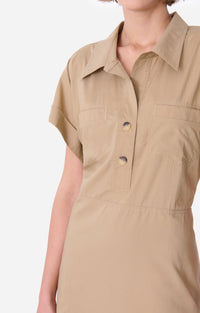 Robe courte Elmina - Blé
