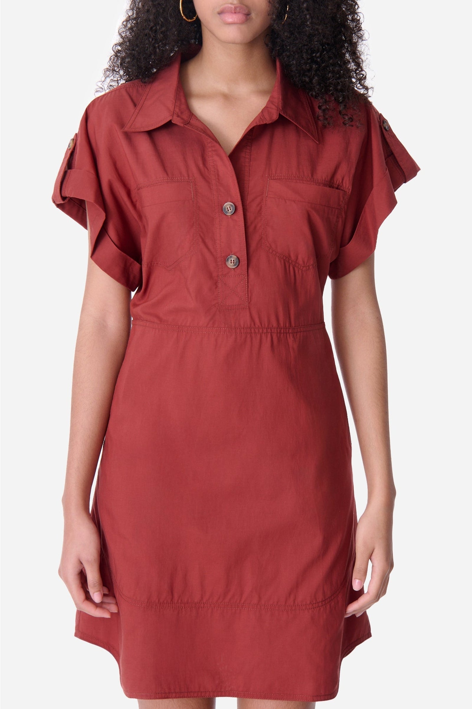 Robe courte Elmina - Roux