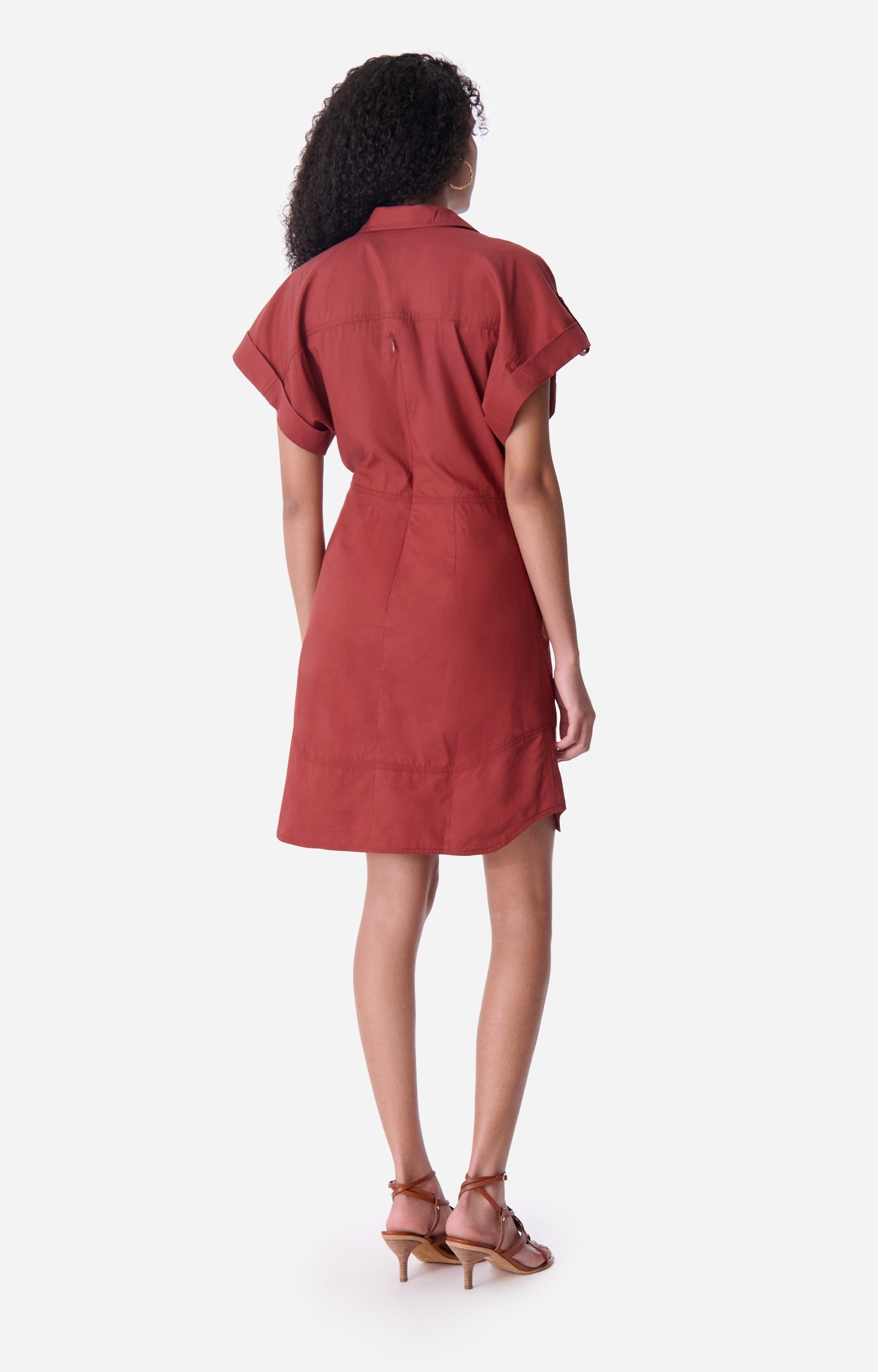 Robe courte Elmina - Roux