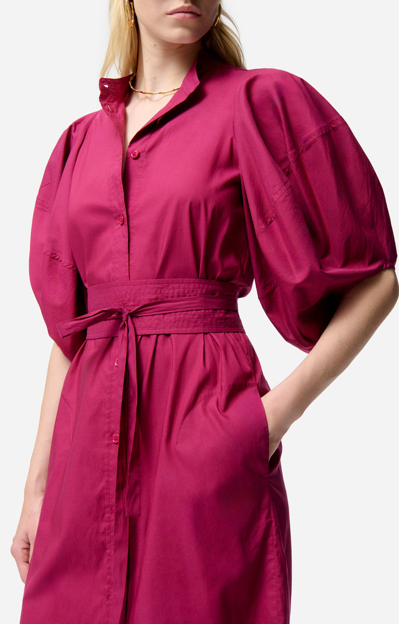 Robe midi Flora - Grenat