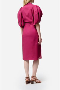 Robe midi Flora - Grenat