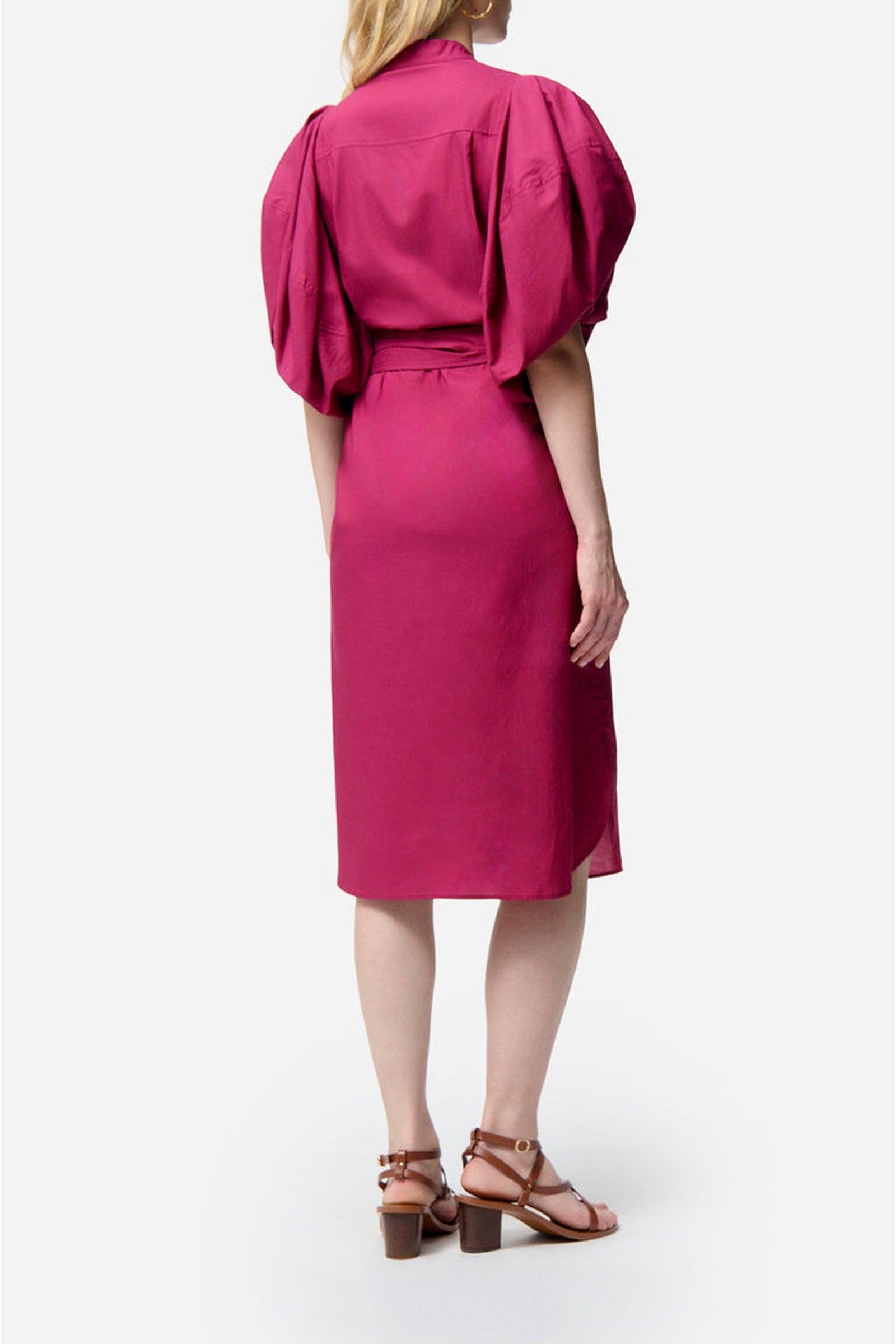 Robe midi Flora - Grenat