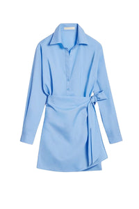 Robe courte Foglia - Bleuet