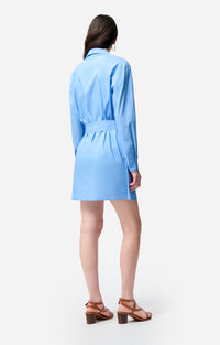 Robe courte Foglia - Bleuet