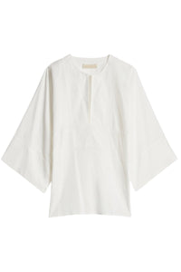 Blouse à manches courtes - Écru