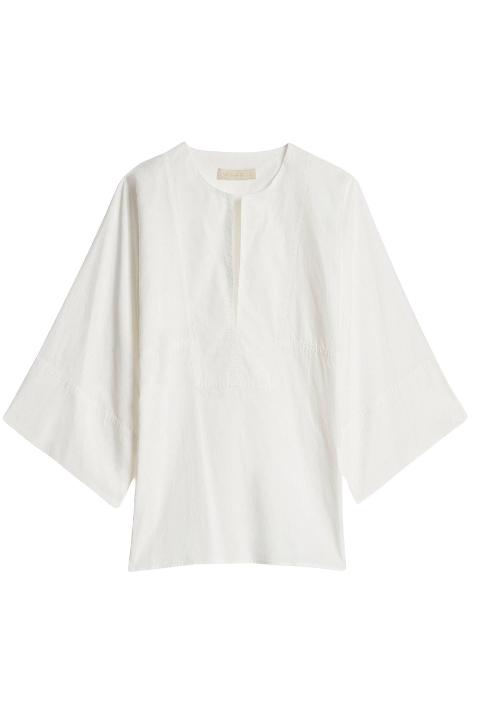 Blouse à manches courtes - Écru