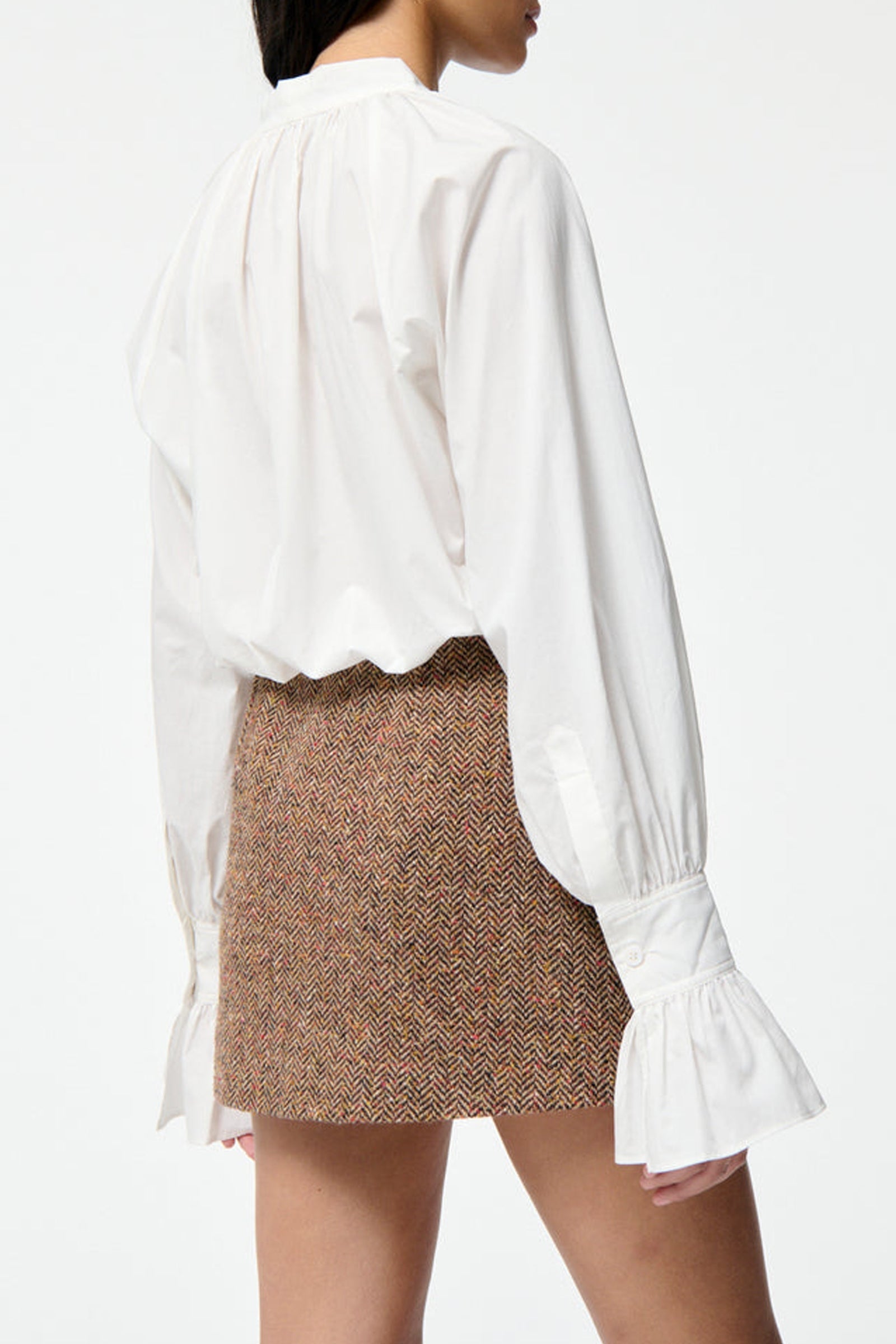 Blouse à col lavallière Fatima - Écru