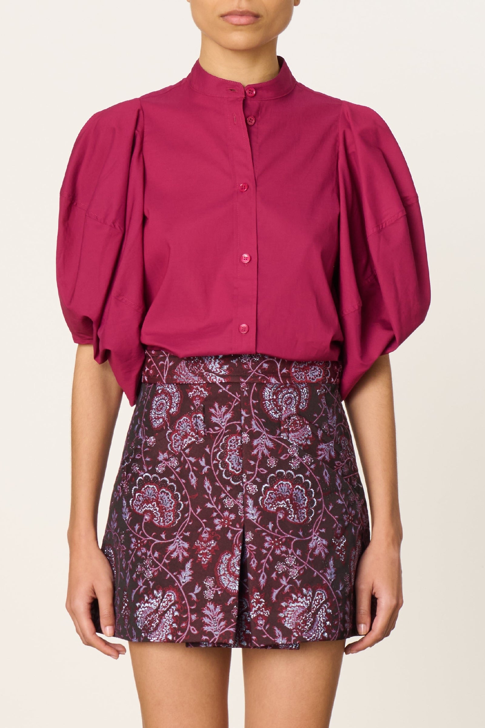 Felicie Blouse - Garnet